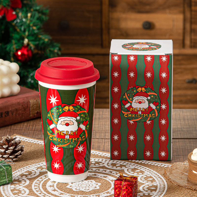 Christmas gift ceramic mug for home use