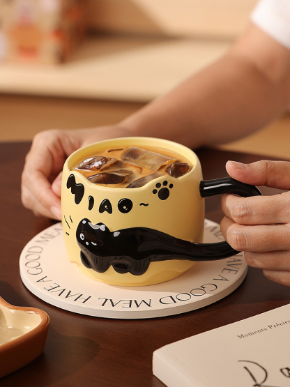 Pawsitively Adorable Cat Mug – Your Daily Dose of Miao~