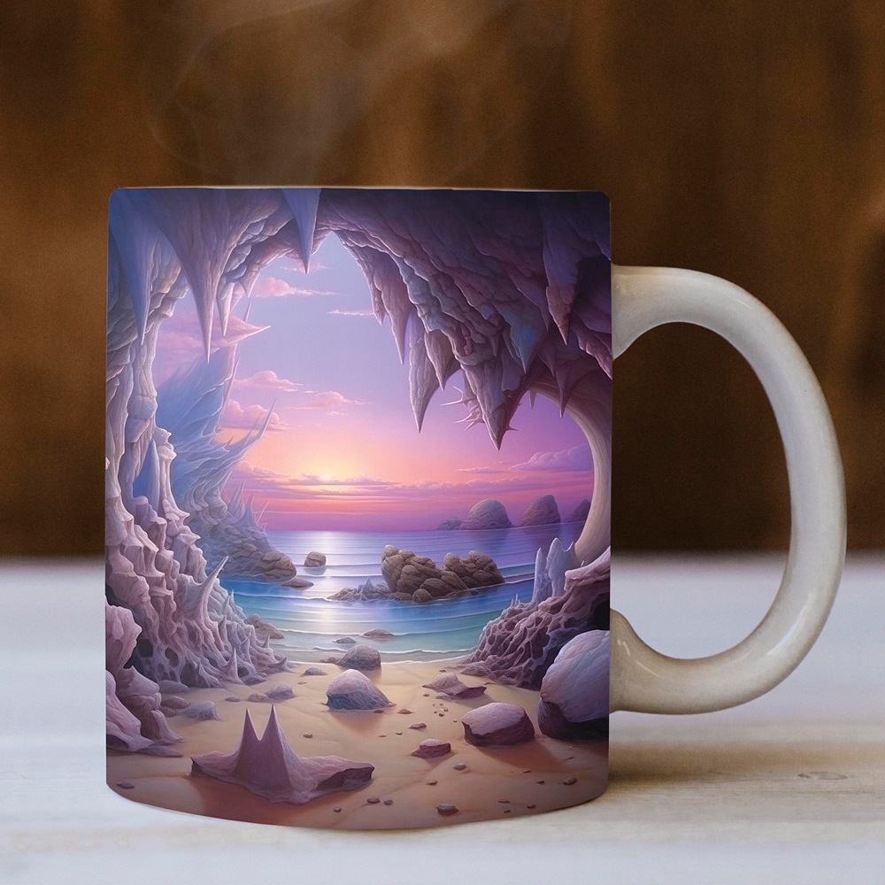 Summer 3D Beach Shell Coffee Mug