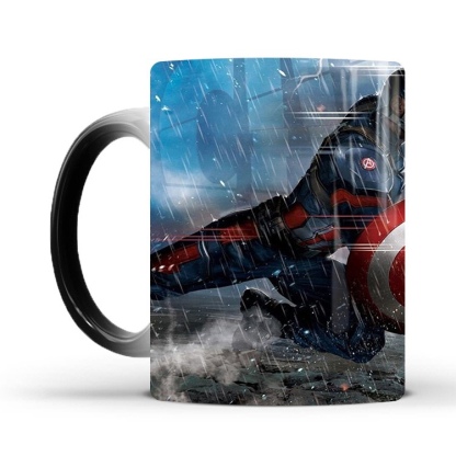 Captain America & Iron Man Heat-Sensitive Color Changing Mug