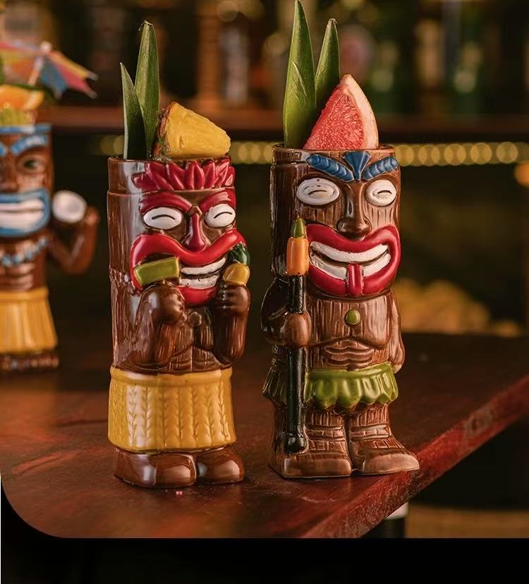 Best-selling ceramic slushie cup with a zombie skull motif