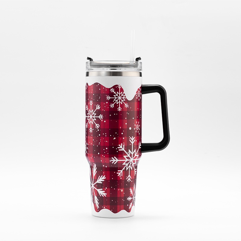Creative 40oz Christmas Halloween Gift Car Cup Cross-border Original Large Capacity Straw Tumbler