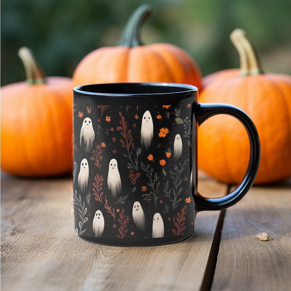 Creative White Ghost Coffee Mug - Perfect Halloween Gift for March Promotion