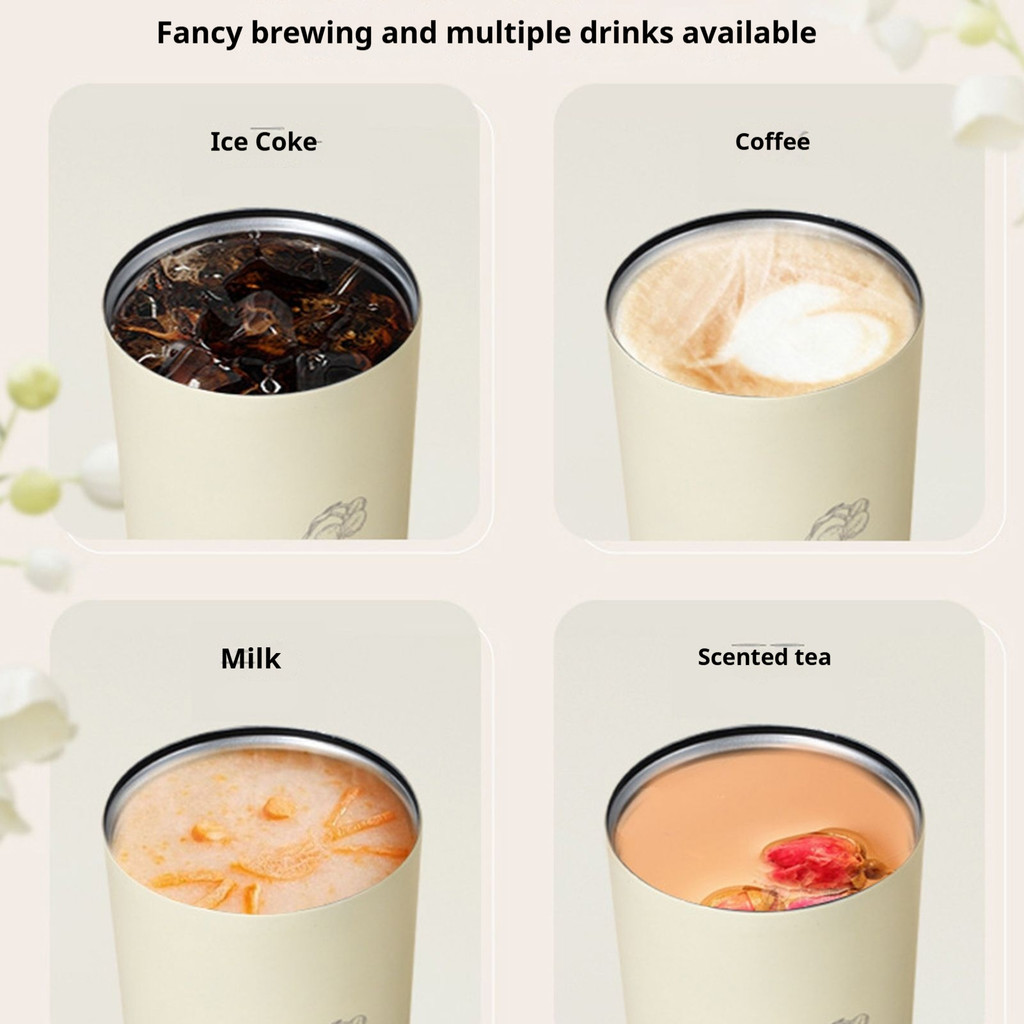 Elegant Floral Insulated Tumbler with Straw & Carry Strap – Harebell Collection