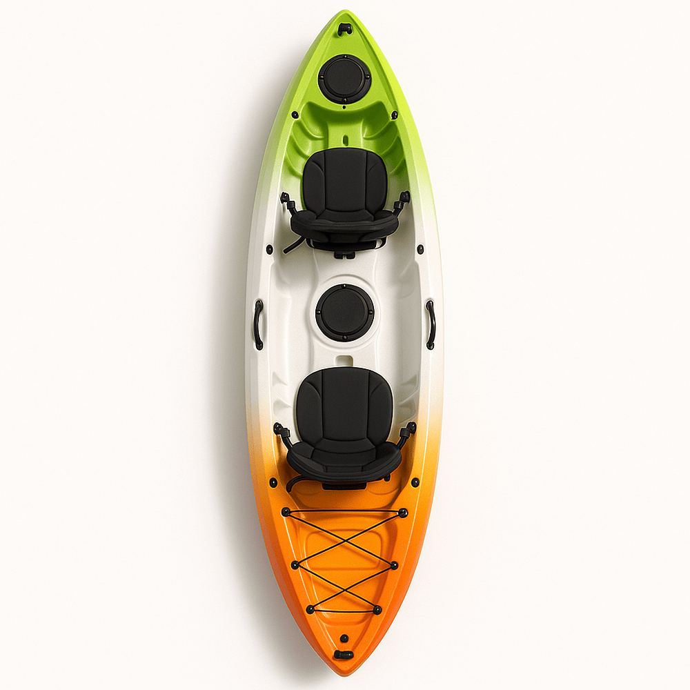 Kayak tandem loisirs nautiques 2 places polyéthylène multicolore-Flowaqa