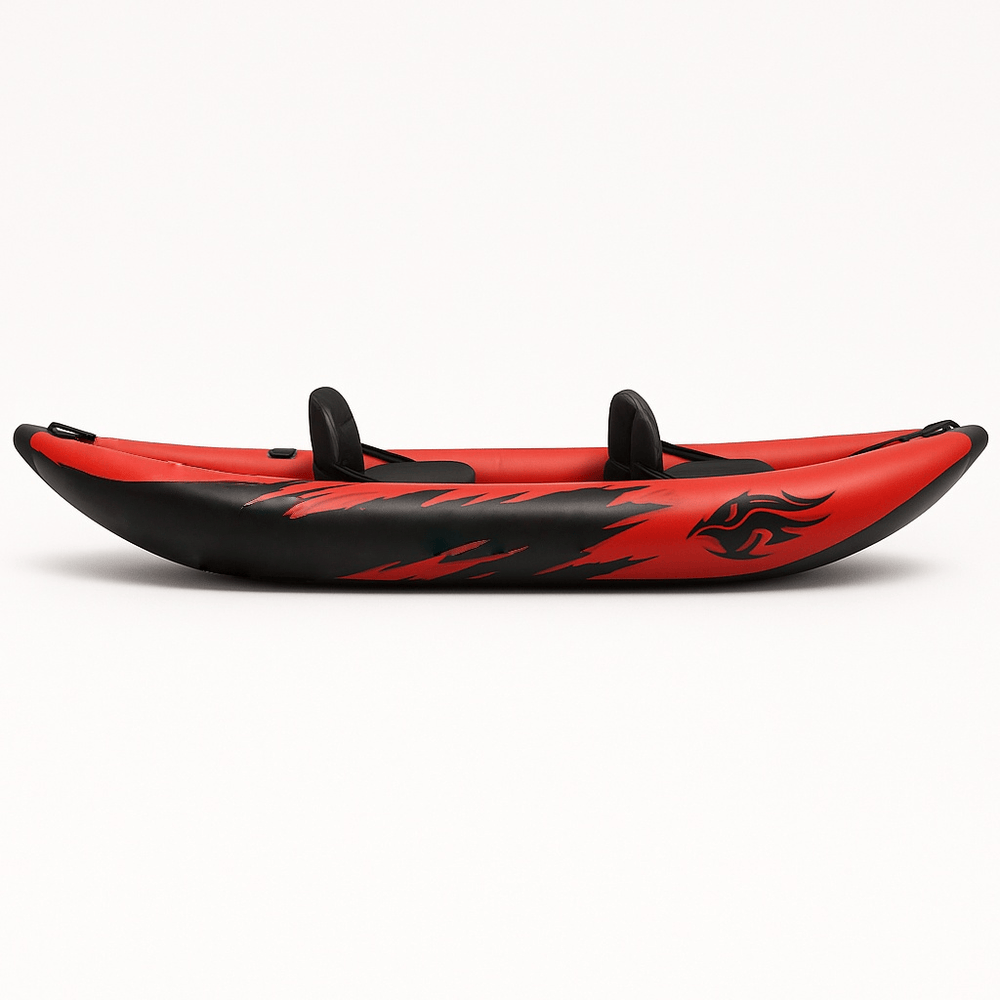 Canot gonflable pour deux personnes sports nautiques détente confort vinyle bleu-Flowaqa