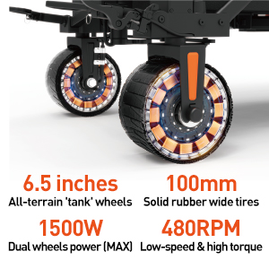 Front-drivesilent dual hub motor