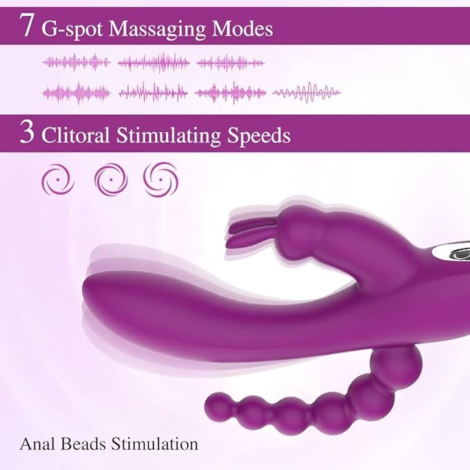 Sexy Bunny Toy 🔥🔥- 3 in 1 Vibrator🌹🌹-suzhom