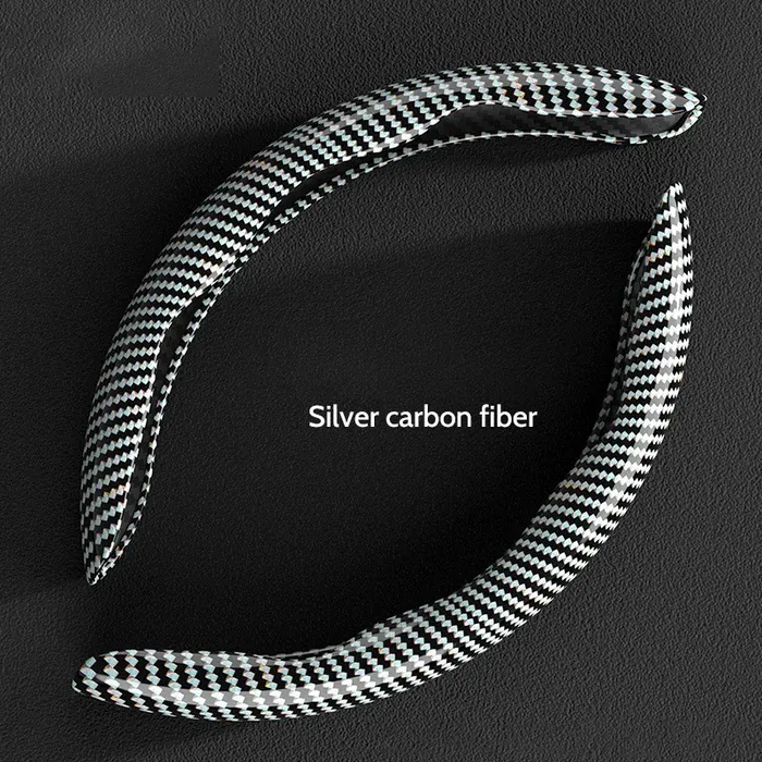 Universal Laser Carbon Fiber Pattern Steering Wheel Cover