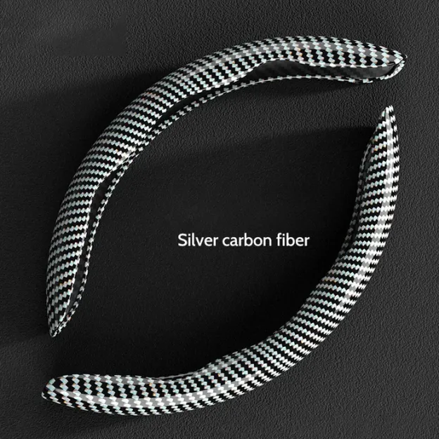 Universal Laser Carbon Fiber Pattern Steering Wheel Cover