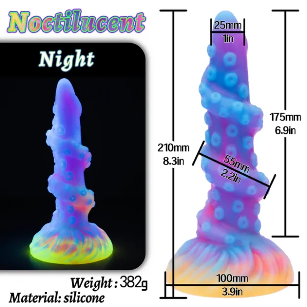 🔥Super burst style🔥Luminous Spiral Monster Dildo-suzhom