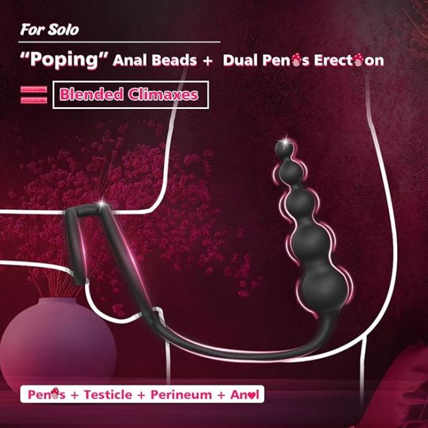 Gradient beads 💪💪 -- double ring + anal plug 💥💥-suzhom