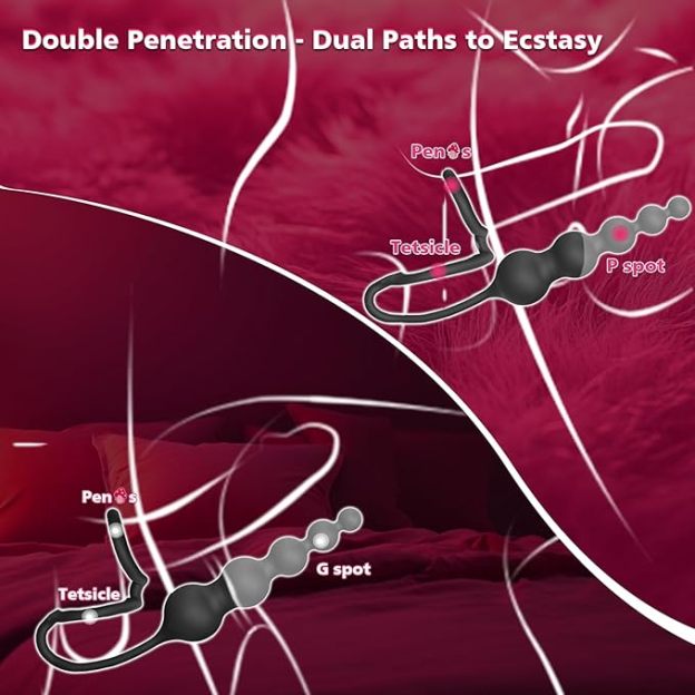 Gradient beads 💪💪 -- double ring + anal plug 💥💥-suzhom