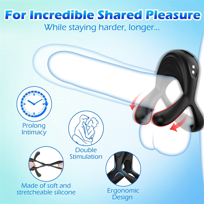 🎁2023 latest explosion low price 49%OFF💥💥-Cock Penis Growth Timelapse Vibrating Ring😍🎀