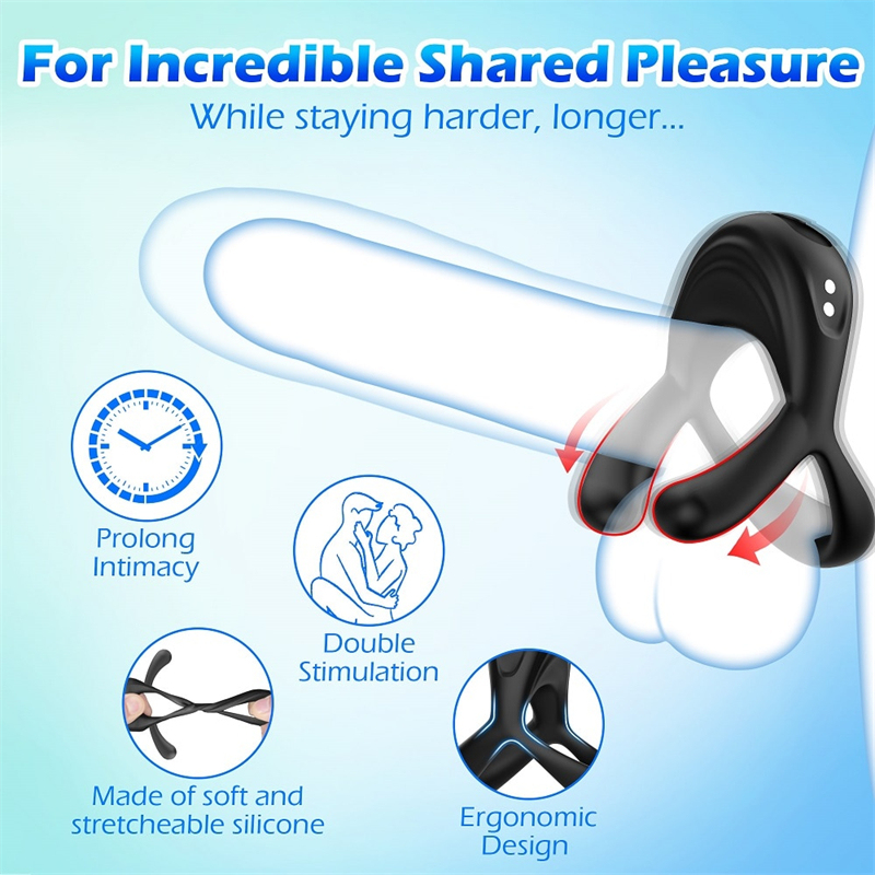 🎁2023 latest explosion low price 49%OFF💥💥-Cock Penis Growth Timelapse Vibrating Ring😍🎀