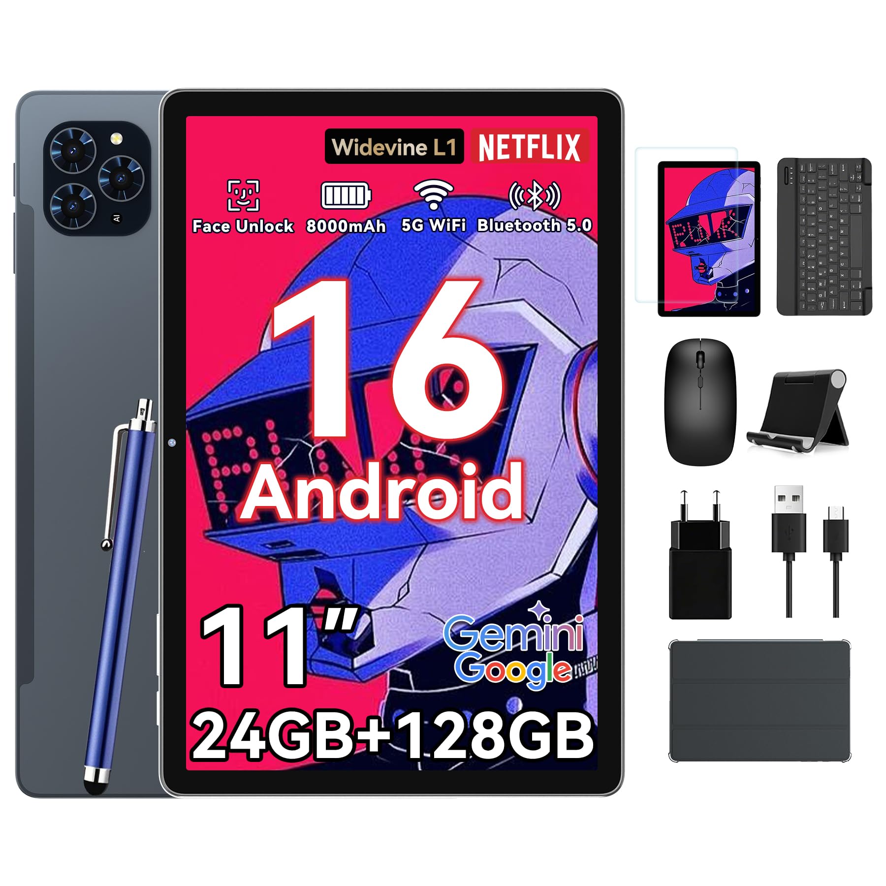 BG-Таблет Kingrid T90 с Android 16 (нов 2025 г.)