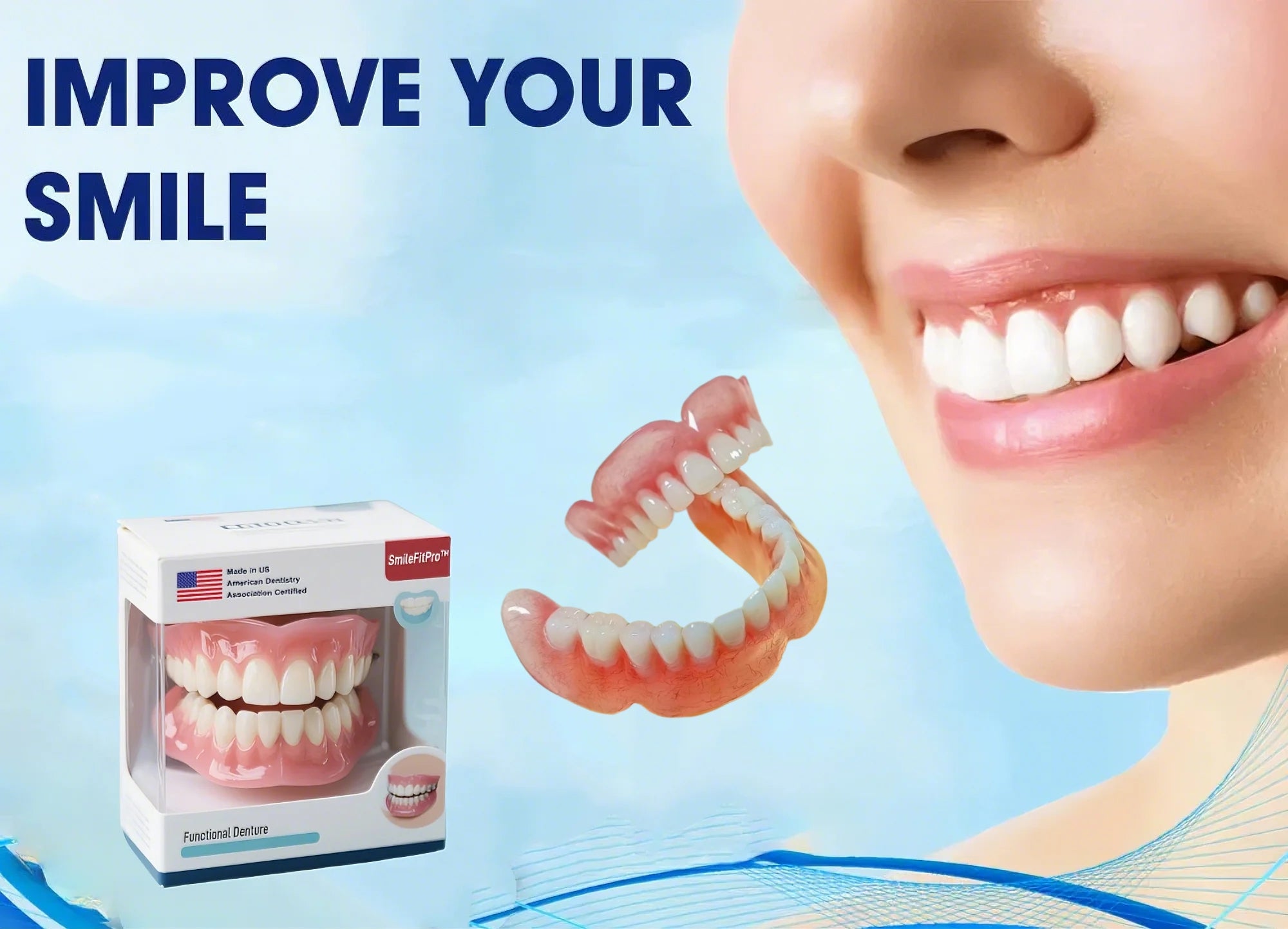 Kit per protesi dentarie in silicone multifunzionale SmileFitPro&trade;