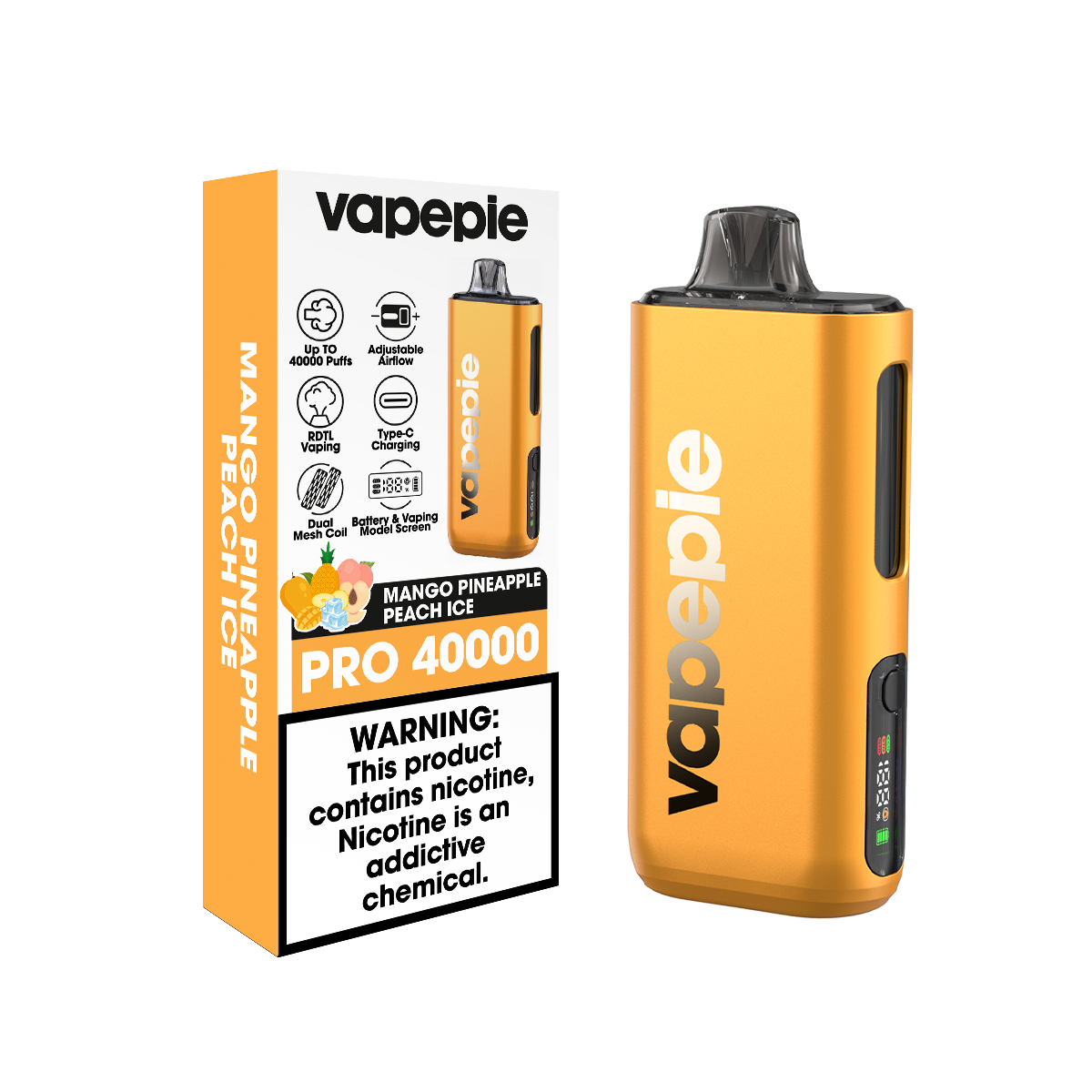 VAPEPIE Max 40000 slukk - A világ első ultravékony, második generációs e-cigarettája