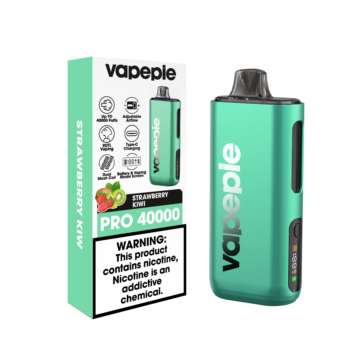 VAPEPIE Max 40000 slukk - A világ első ultravékony, második generációs e-cigarettája