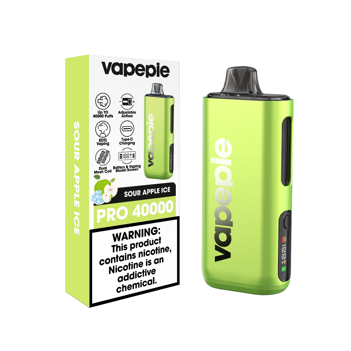 VAPEPIE Max 40000 slukk - A világ első ultravékony, második generációs e-cigarettája
