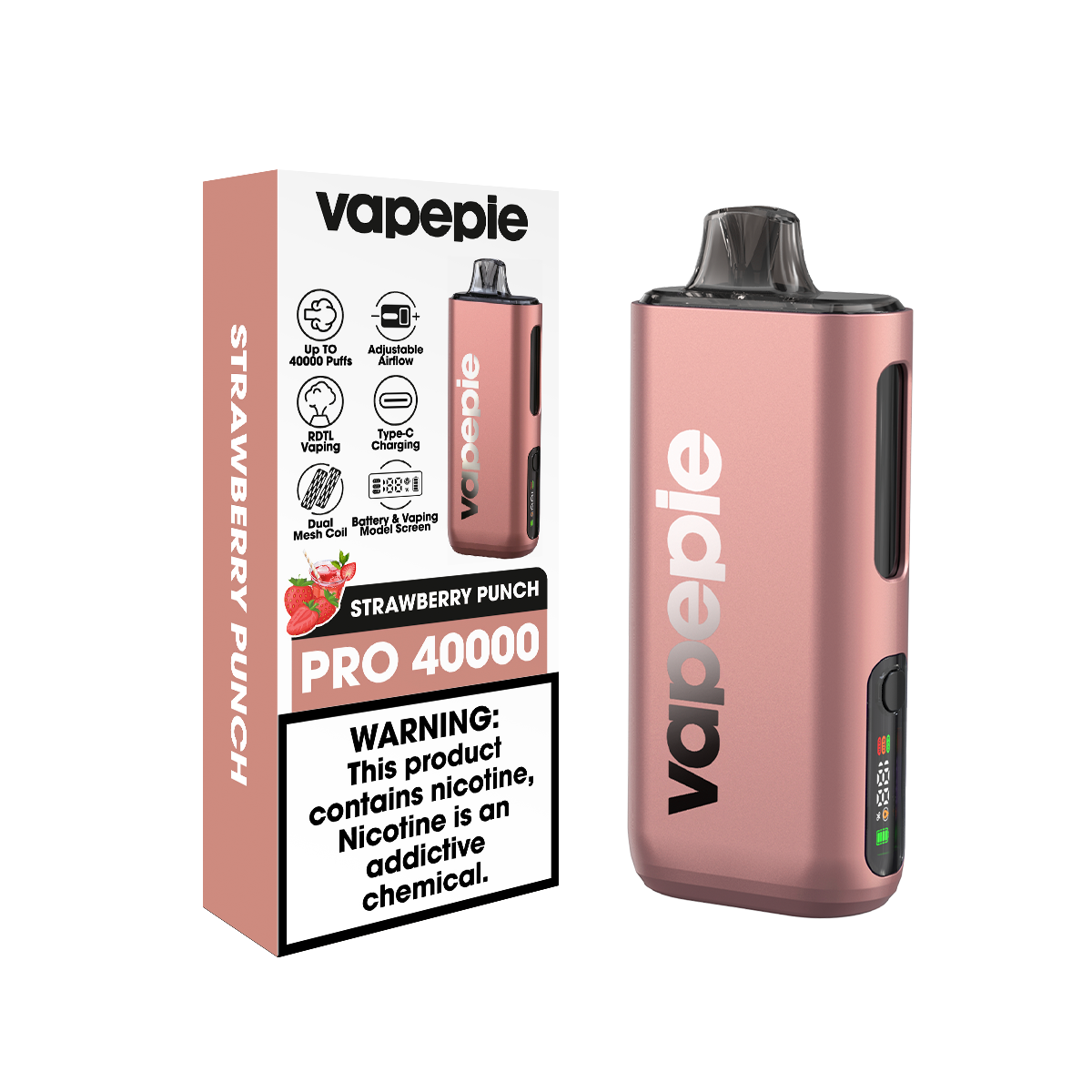 VAPEPIE Max 40000 slukk - A világ első ultravékony, második generációs e-cigarettája