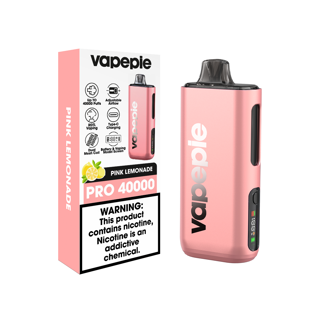 VAPEPIE Max 40000 slukk - A világ első ultravékony, második generációs e-cigarettája