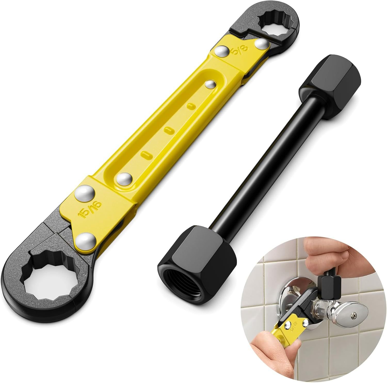 Professional Plumbing Toolset For Easy Angle Stop And Supply Nut Installation - Must-Have For Plumbers Plumbing Tool.