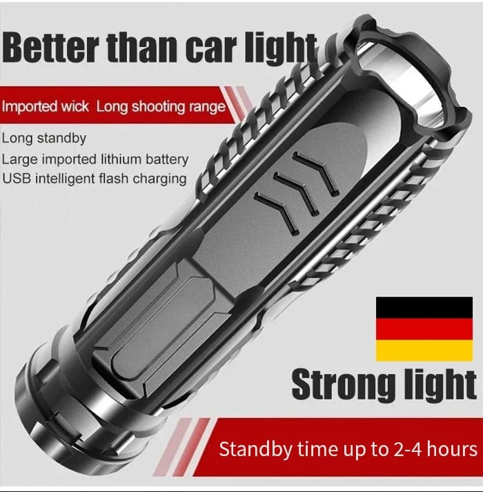 🎁Germany New Technology🔦Multifunctional Rechargeable Flashlight