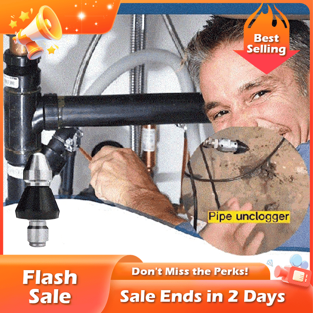 🏆Flash Sale⚡ 50K+ SOLD! Almost Gone-💥⏰Sewer Cleaning Tool High-pressure Nozzle,Best Gifts