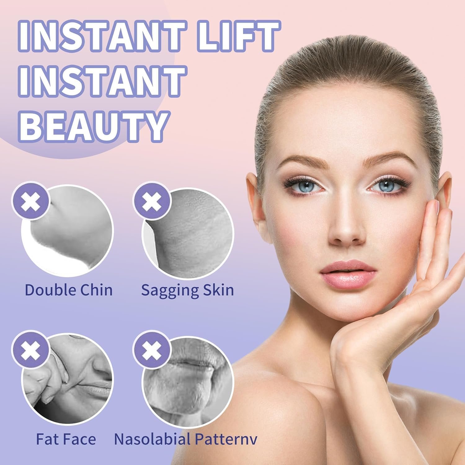 ✨ Face Neck Lifting Tape: 5-Second Sculpting Magic ✨