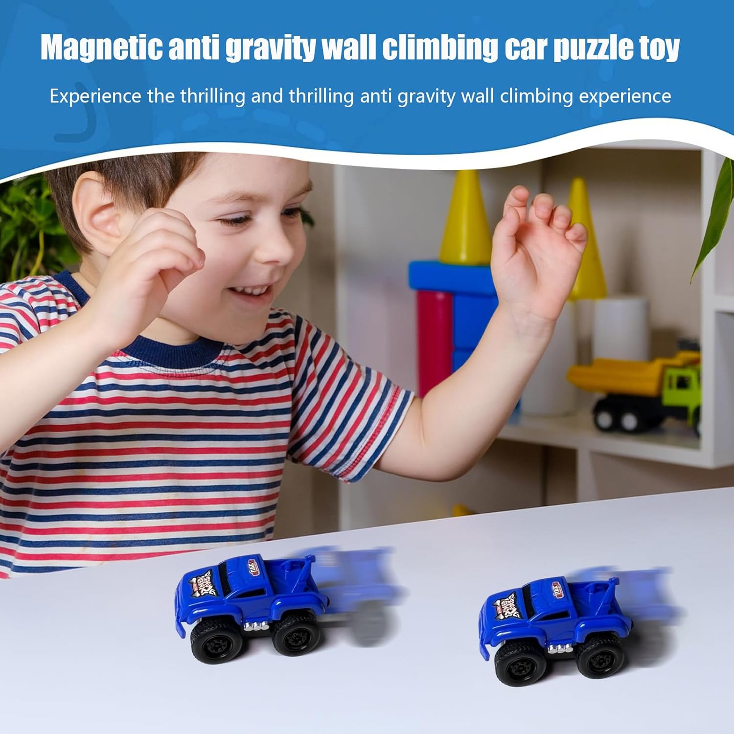 🔥Last Day 49% OFF - Magnetic Anti-Gravity Wall-Climbing Toy Car