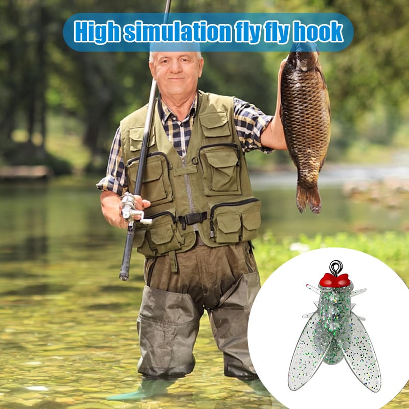 💥Hot Sale 49% OFF💥-Simulated Flies Fishing Attractor Bait Hook