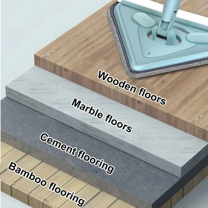 🎁Hottest recommendations - Long handle multifunctional rotating triangular mop