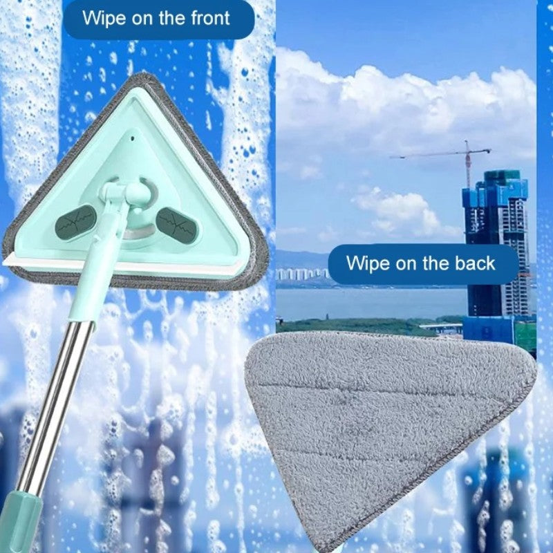 🎁Hottest recommendations - Long handle multifunctional rotating triangular mop