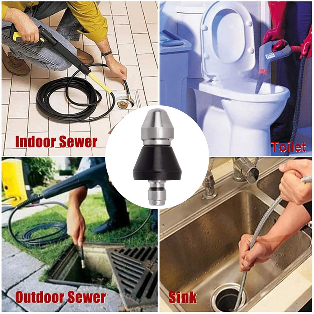 ⏰🔥Hot Sale 49% OFF🔥Sewer Cleaning Tool High-pressure Nozzle