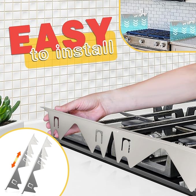 🔥HOT SALE 49% OFF🎁Retractable Stainless Steel Stove Gap Covers