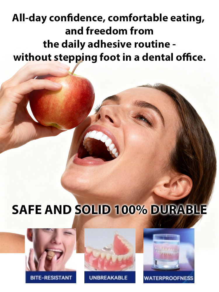 [FDA Certified] Full-mouth bone-supported denture set-Over 300,000 users worldwide