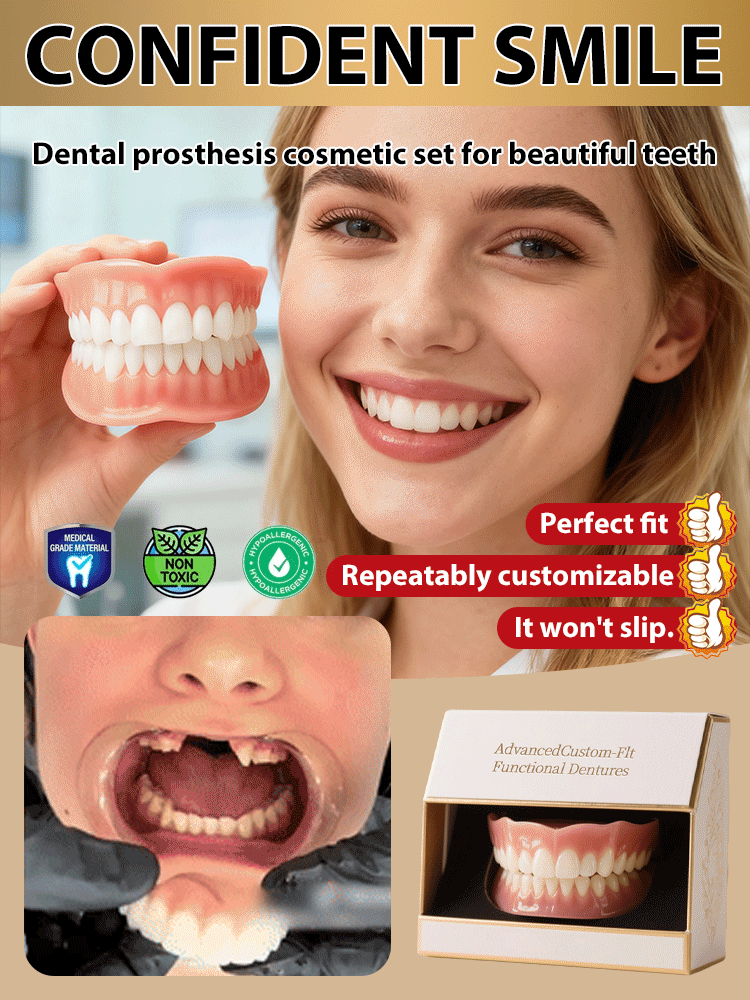 [FDA Certified] Full-mouth bone-supported denture set-Over 300,000 users worldwide