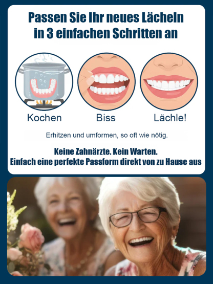 【FDA & CE-zertifizierter Realistischer Zahnersatz】Lebenslang tragbar – kein Austausch nötig!