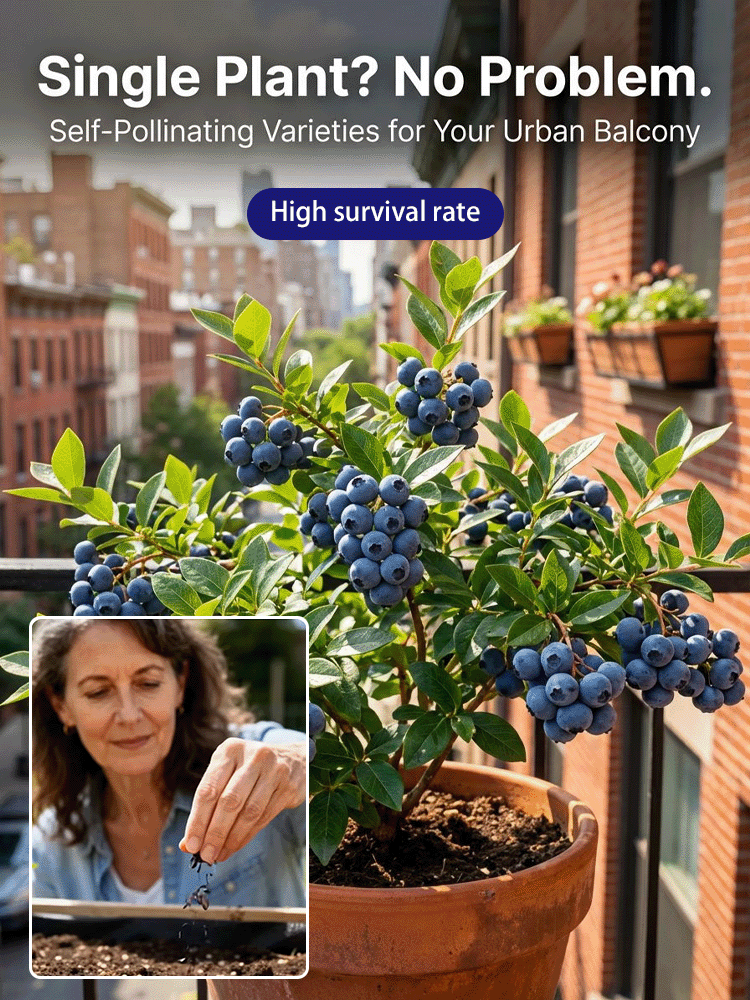[Large Fruit, High Yield] Duke Blueberry Saplings, Large Fruit, Potted Plants
