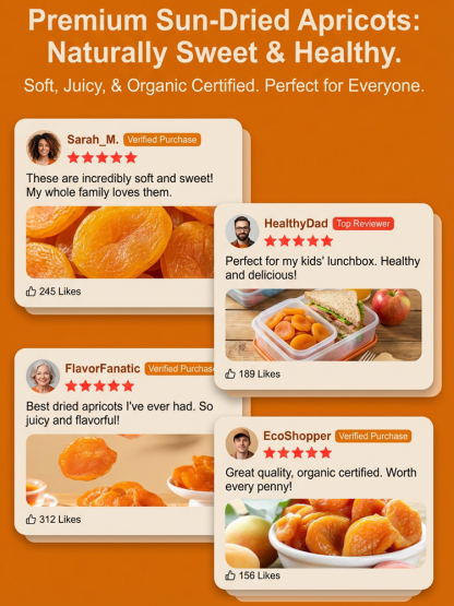 【Direct from California】Premium Dried Red Apricots – Clearing Sale! Buy 1, Get 1 FREE!