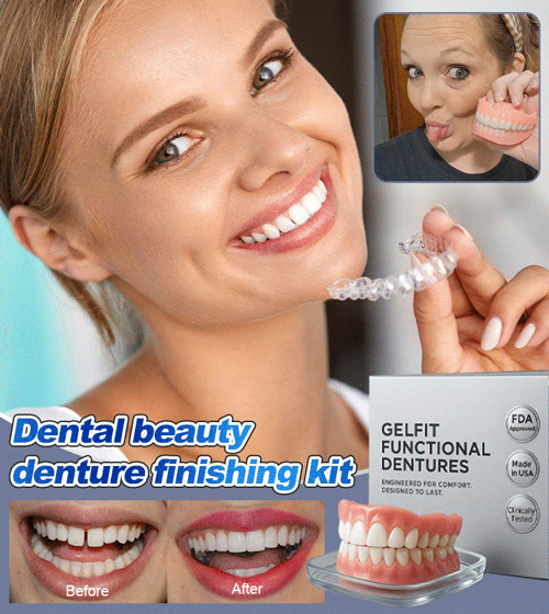 Dental Cosmetic Denture Modification Kit-Wear for life, no replacement needed!