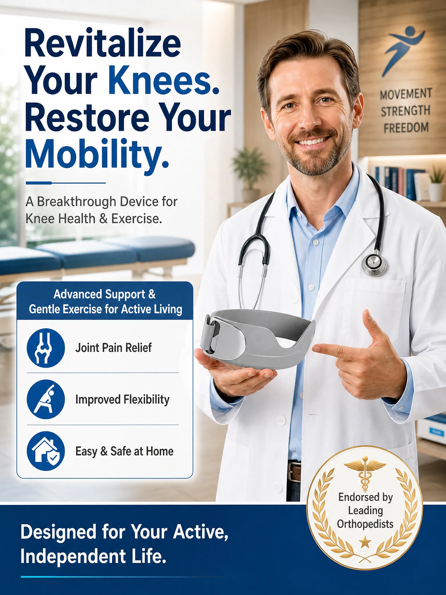 【America's Best-Selling Sports Care Product 】Lightweight Bionic Patella Stabilizer