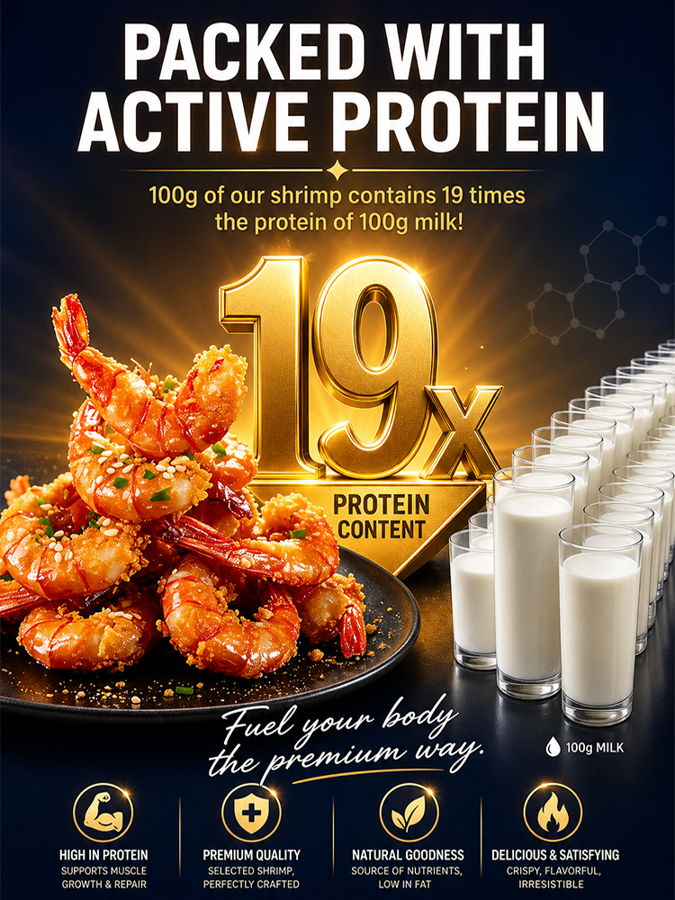 【Nutritionist-Recommended Jumbo Pack】Crispy Prawns