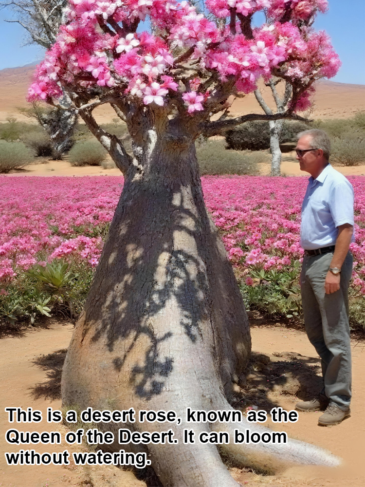 【Water Once, Thrives for 100 Years!】Desert Queen Rose | 300-Day Blooms, Cold-Hardy to -25°C, 24/7 Air Purifying