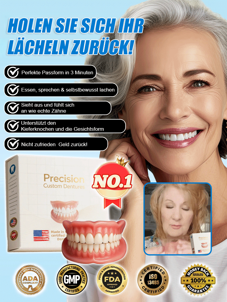 【FDA & CE-zertifizierter Realistischer Zahnersatz】Lebenslang tragbar – kein Austausch nötig!