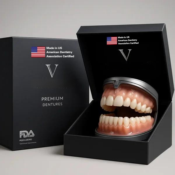 [Brighten Your Smile] High-End Custom-Made Dentures-Wear for life, no replacement needed!