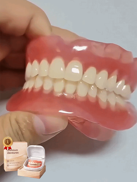 [Comes with Portable Denture Case] ​​Regain Your Smile with Dentures
