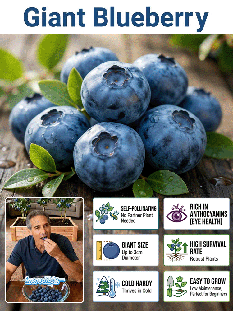 [Large Fruit, High Yield] Duke Blueberry Saplings, Large Fruit, Potted Plants