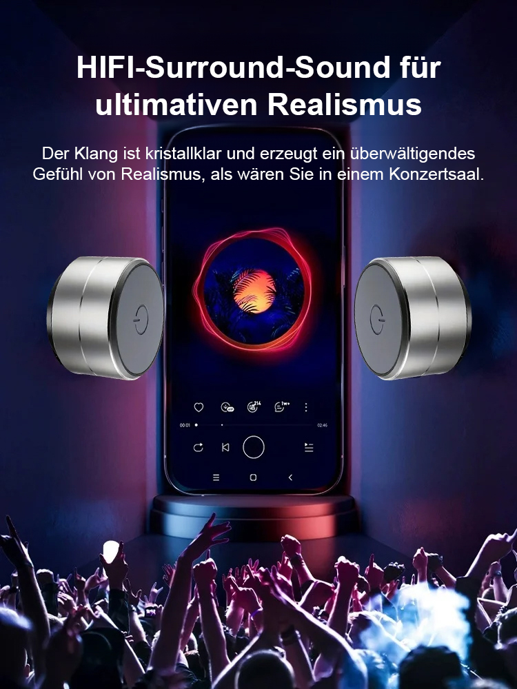 🎵 Die Zukunft des Sounds ist da🎵Der High-Tech Aluminium Bluetooth-Lautsprecher